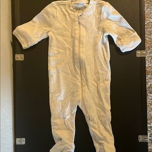 Primary Soft White Kids Footie